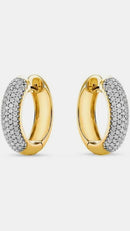 Brinco Ouro 18k Luxo Design Moderno