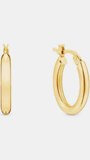 Brinco Argola Ouro 18k Fio Redondo