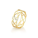 Anel Ouro 18k Trançado