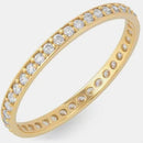 Anel Cravejado Ouro 18k Luxo