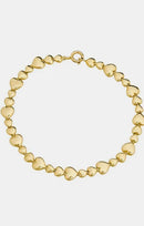 Pulseira Ouro 18k Corações